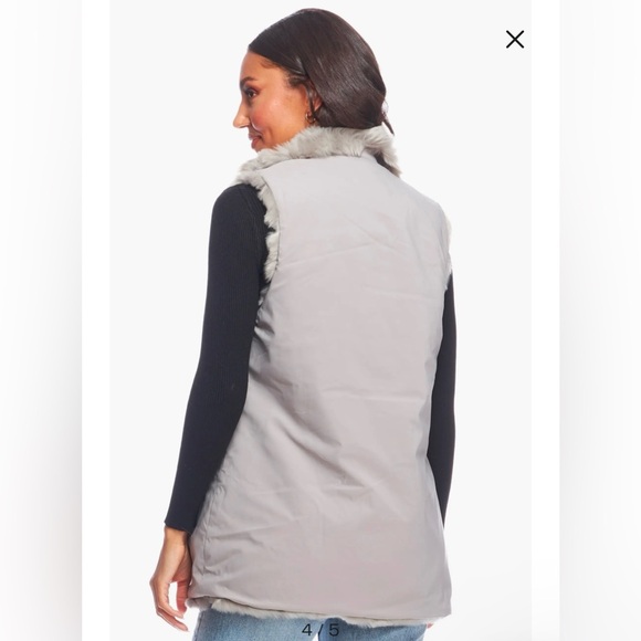 Plus Size faux fur vest - Picture 4 of 9